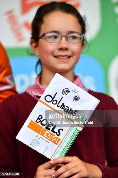 Start / Podium / Boels - Dolmans Cycling Team of The Netherlands /Children / during the 5th OVO Energy Women's Tour 2018, Stage 1 a 130km stage from...