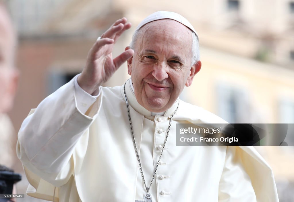 Pope Francis Holds His Weekly Audience
