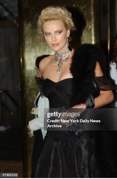 Charlize Theron is in attendance at the Metropolitan Museum of Art's annual Costume Institute Gala celebrating the exhibition, "Dangerous Liaisons:...