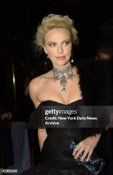 Charlize Theron is in attendance at the Metropolitan Museum of Art's annual Costume Institute Gala celebrating the exhibition, "Dangerous Liaisons:...