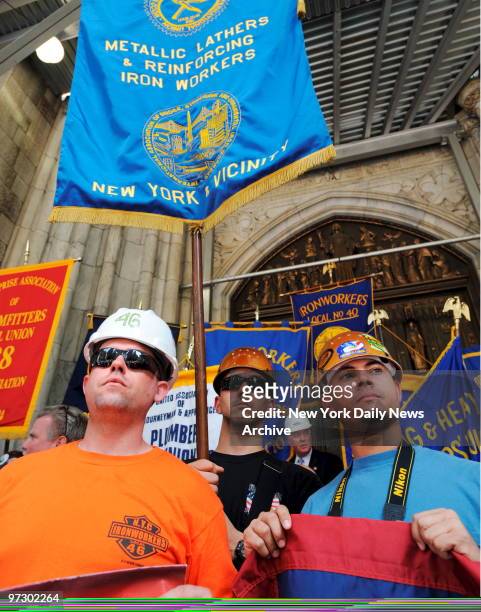 Memorial Mass at St. Patrick's Cathedral to honor victims of construction accidents. Hundreds of union workers and contractors came to honor Workers...