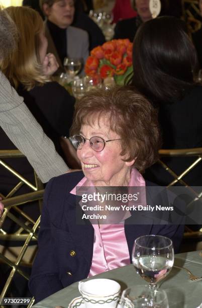 Charlotte Bloomberg, Mayor Michael Bloomberg's 94-year-old mother, is present for a luncheon at the St. Regis Hotel on Fifth Ave., where the American...