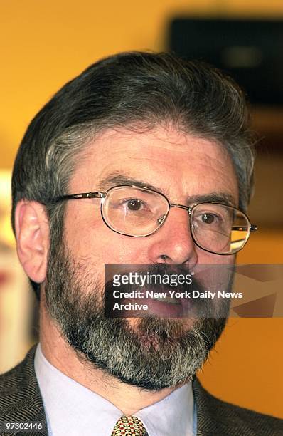 Sinn Fein leader Gerry Adams talks about renewed hope for peace in Northern Ireland, after 459-to-403 vote cleared the way for the British govenment...