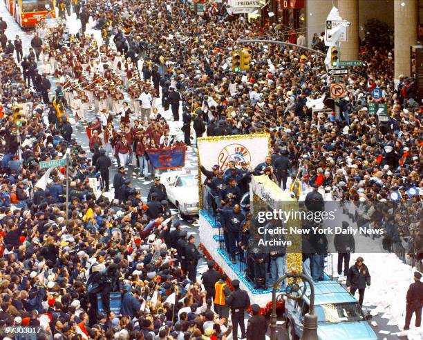 Ticker tape parade for the New York Yankees to celebrate their World Series victory.