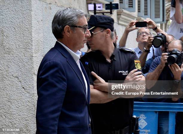 Inaki Urdangarin's partner, Diego Torres is seen leaving Court after receiving the notification of his entry into prison after beeing sentenced to...