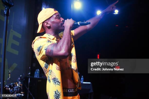 Young Jimster performs at S.O.B.'s on June 12, 2018 in New York City.