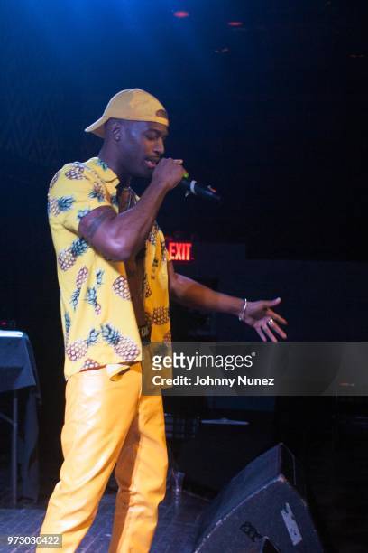 Young Jimster performs at S.O.B.'s on June 12, 2018 in New York City.