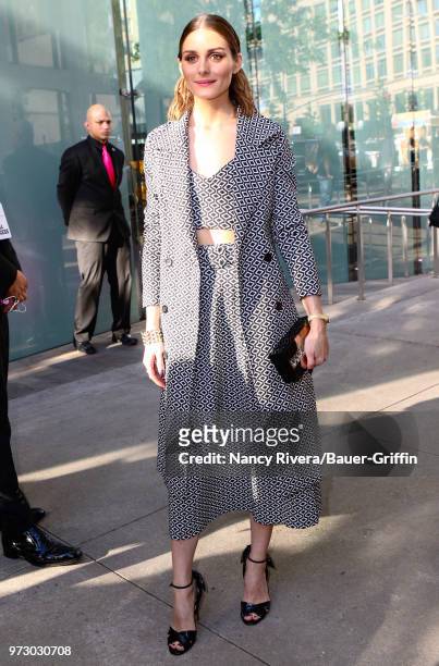 Olivia Palermo is seen outside 2018 Fragrance Foundation Awards at Alice Tully Hall at Lincoln Center on June 12, 2018 in New York City.