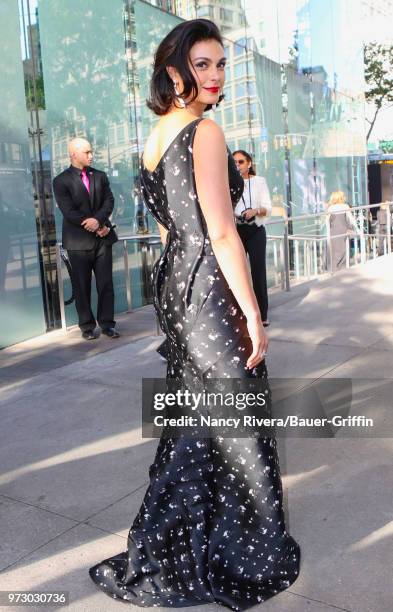 Morena Baccarin is seen outside 2018 Fragrance Foundation Awards at Alice Tully Hall at Lincoln Center on June 12, 2018 in New York City.