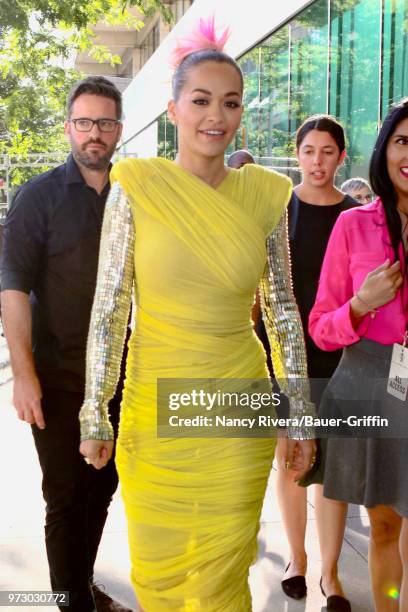 Rita Ora is seen attending 2018 Fragrance Foundation Awards at Alice Tully Hall at Lincoln Center on June 12, 2018 in New York City.