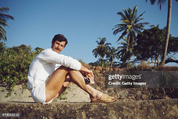 New Zealand all rounder Cricketer Richard Hadlee pictured in Goa during the New Zealand Tour to India in November 1988.