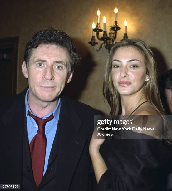 Gabriel Byrne and date Ingrid Vanderbosch at GM Celebrity Fund Raiser for the National Breast Cancer Coalition Fund held at Manhattan Center.