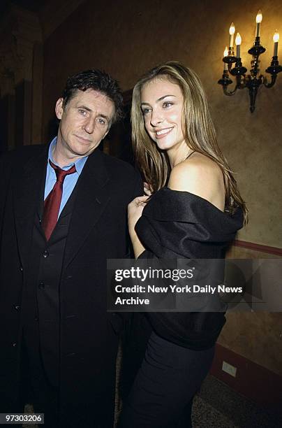 Gabriel Byrne and date Ingrid Vanderbosch attending the General Motors Celebrity Fund Raiser for the National Breast Cancer Coalition Fund held at...