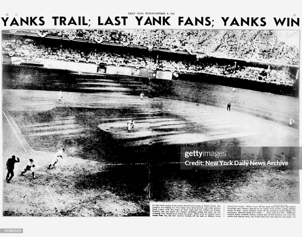 Daily News pages 22 & 23 dated Oct. 6, 1941, Headlines: YANK