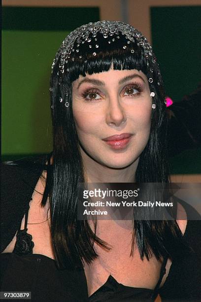 Cher is on hand at the Beacon Theater where she was preparing to perform in the " VH1 Divas Live '99" concert. She also announced a North American...