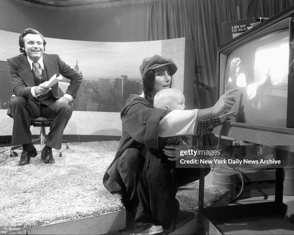 Cher, before taping of the Stanley Siegel TV show. Cher show