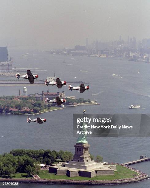Sky writing planes over NY area.