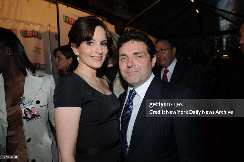 Tina Fey and husband Jeff Richmond at the Opening of The Tri