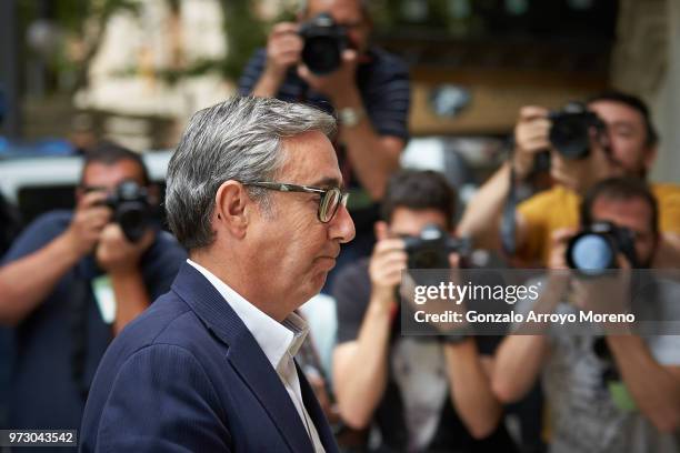 Diego Torres, the main business partner or former Olympic handball player and husband of Spain's Princess Cristina, Inaki Urdangarin, arrives to the...