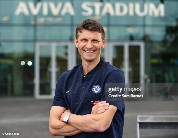 Dublin , Ireland - 13 June 2018; Former Chelsea player Tore André Flo in attendance during an International Club Game Announcement which will see...