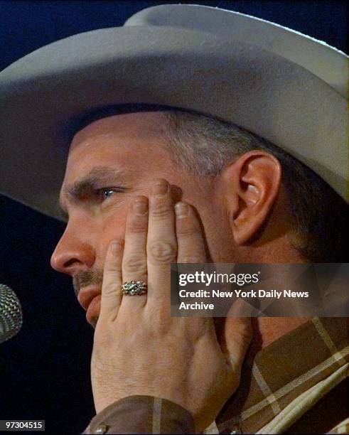 Garth Brooks playing a private concert for contest winners at K Mart on Broadway at Astor Place.