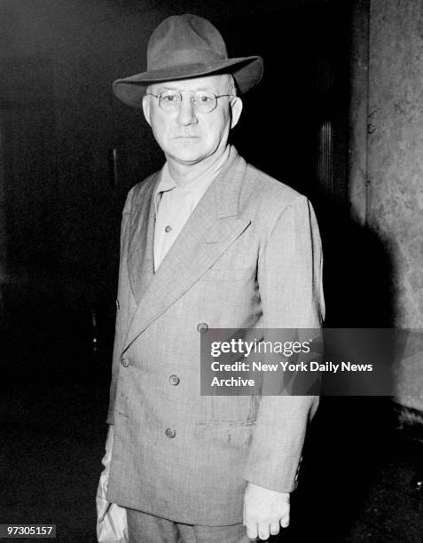 Chicago gangster Harry Strom at Felony Court for a holdup murder in Cleveland.