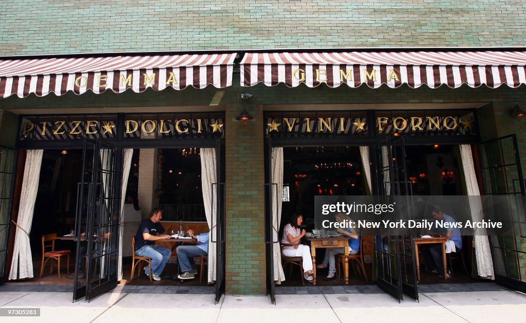Gemma, an Italian restaurant at 335 Bowery in Manhattan.,