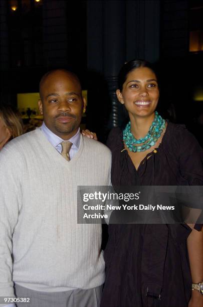 Damon Dash and wife Rachel Roy are on hand to celebrate the opening of the "Waist Down - Skirts by Miuccia Prada" exhibition at the Prada Epicenter...