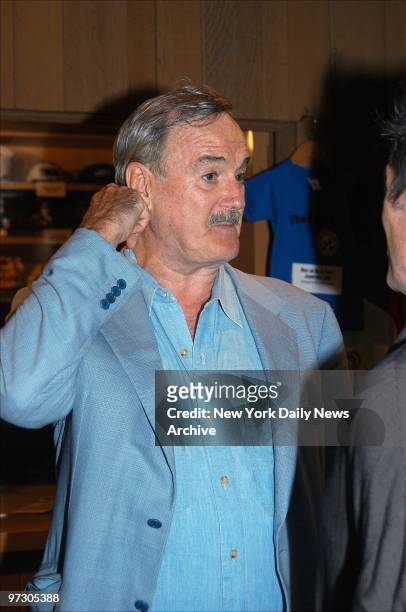 John Cleese is on hand at an opening-night party in Belvedere Castle in Central Park for the Delacorte Theater production of Shakespeare's "Twelfth...