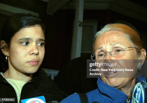 Maureen St. Guillen, mother of murdered victim Imette St. Guillen and Alejandra sister at their home.