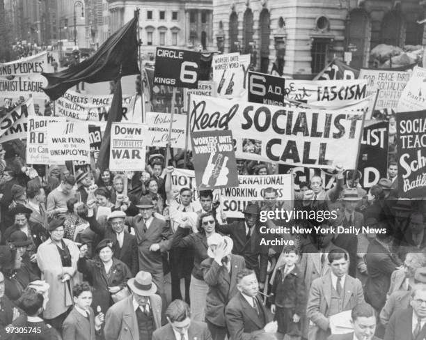 Socialist rally at Madison Square Garden.