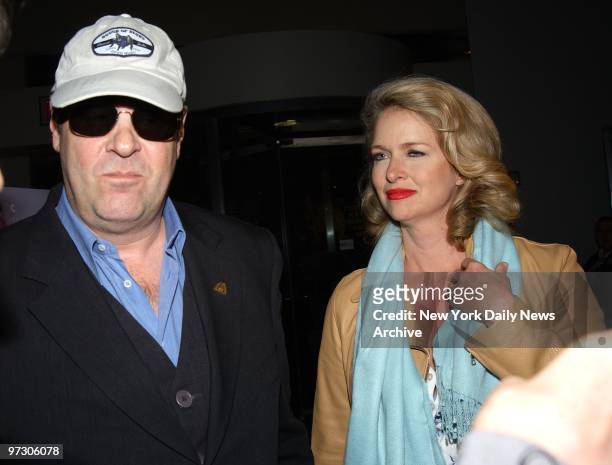 Dan Aykroyd and wife Donna Dixon arrive at Loews Lincoln Square theater on Broadway for a private screening of the film "Mean Girls."