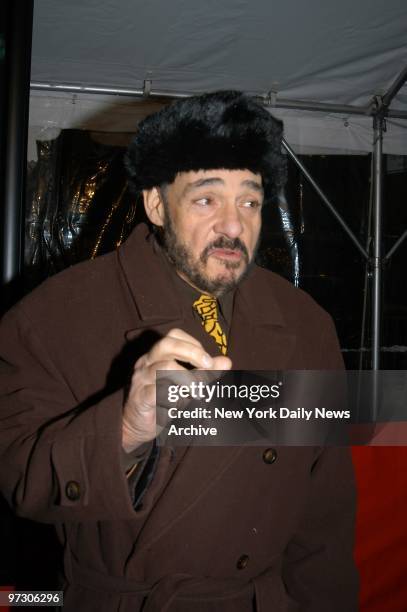 John Rhys-Davies arrives at the Ziegfeld Theater for the world premiere of the movie "The Lord of the Rings: The Two Towers." He stars in the film.