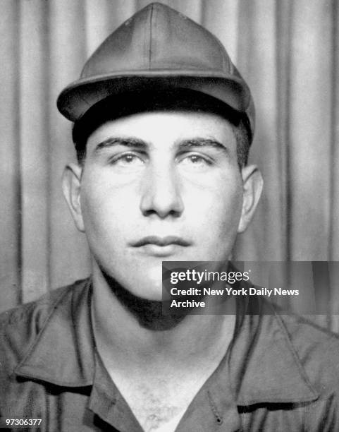 David Berkowitz, "Son of Sam" self-portrait from a coin-operated photo booth during his stint in the Army.