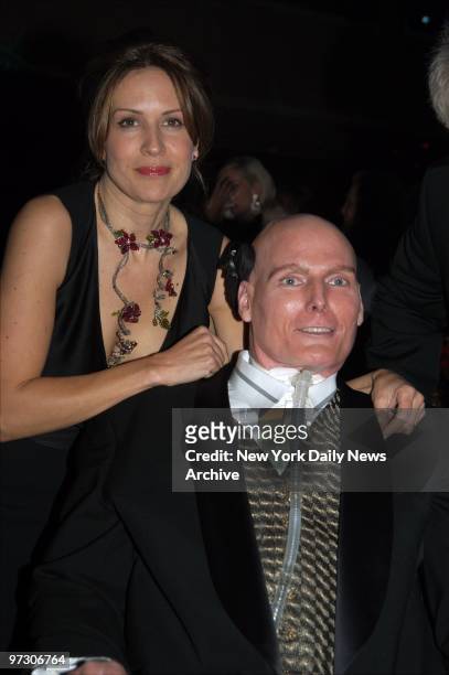 Dana and Christopher Reeve are on hand for the Christopher Reeve Paralysis Foundation's 13th annual "A Magical Evening" awards gala at the Marriott...