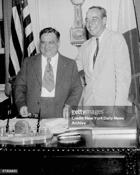 Mayor Fiorello LaGuardia and Gov. Robert Moses