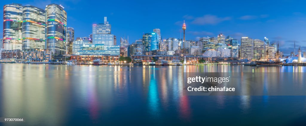 Panoramic view of sydney harbor,Australia