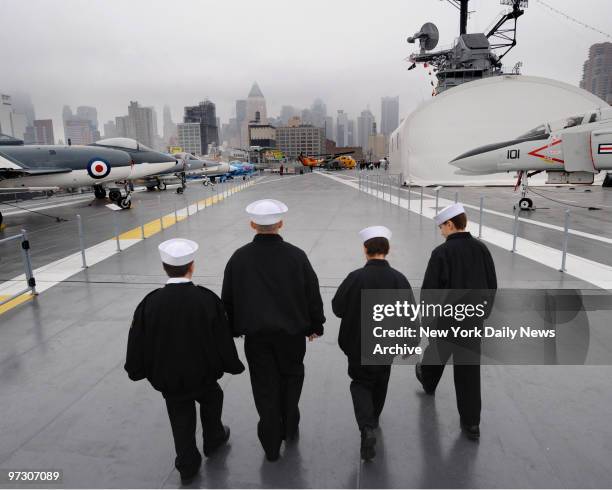 Today was the opening day for the public to visit the newly-renovated Intrepid Museum - the famed WW2 aircraft carrier on Manhattan's West Side --...