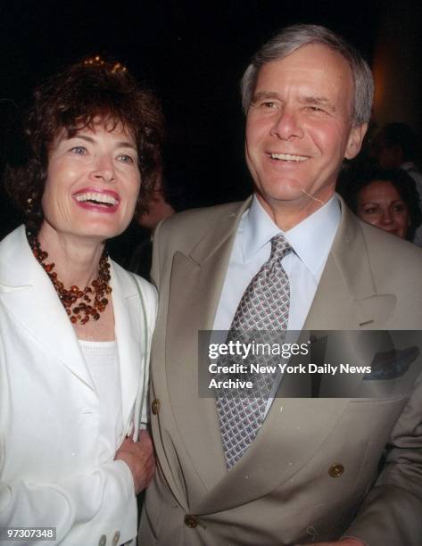 Tom Brokaw and wife attend party at the Players Club. Party helped launch the Hunter S. Thompson book "Proud HIghway: The Fear and Loathing Letters,...