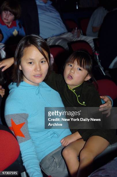 Soon-Yi Allen holds daughter Bechet Dumaine at the Big Apple Circus' opening night gala benefit in Lincoln Center's Damrosch Park. Proceeds from the...