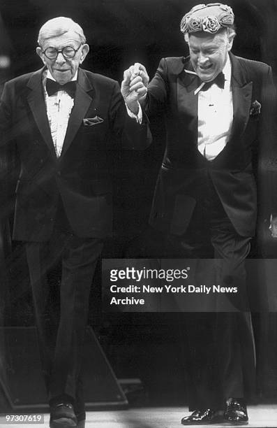 George Burns and Bob Hope at Madison Square Garden.