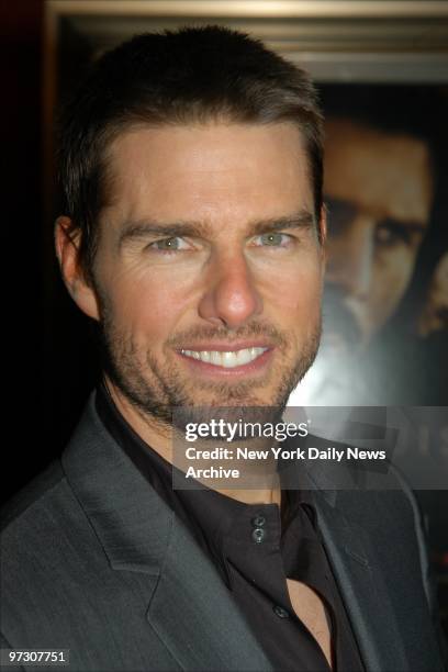 Tom Cruise is at the Ziegfeld Theater for the New York premiere of the movie "The Last Samurai." He stars in the film.