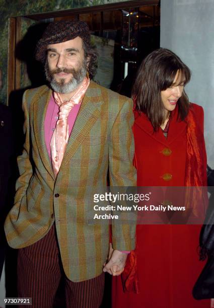 Daniel Day-Lewis and wife Rebecca Miller are on hand at Tavern on the Green for The National Board of Review awards ceremony.