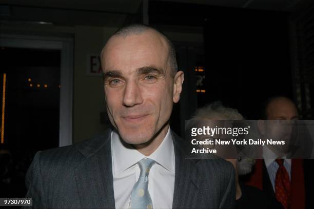 Daniel Day-Lewis is on hand at the restaurant Noche for the New York Film Critics Circle 68th Annual Awards Dinner. He won Best Actor for his...