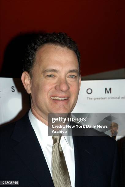 Tom Hanks arrives at the Landmark Sunshine Cinema for a special screening of the movie "The Ladykillers." He stars in the film.