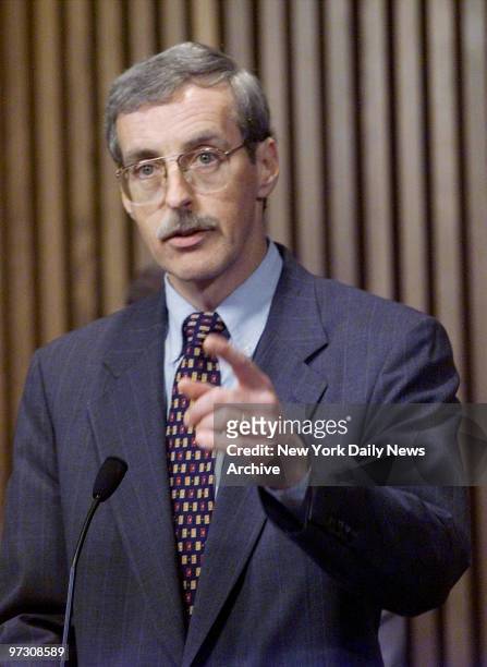 Tom Pickard, assistant director of the FBI, Criminal Division, at a news conference announcing the culmination of a 12 month investigation which...