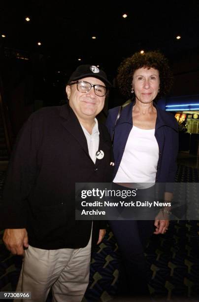 Danny DeVito and wife Rhea Perlman arrive for a private screening of "Mystery, Alaska."