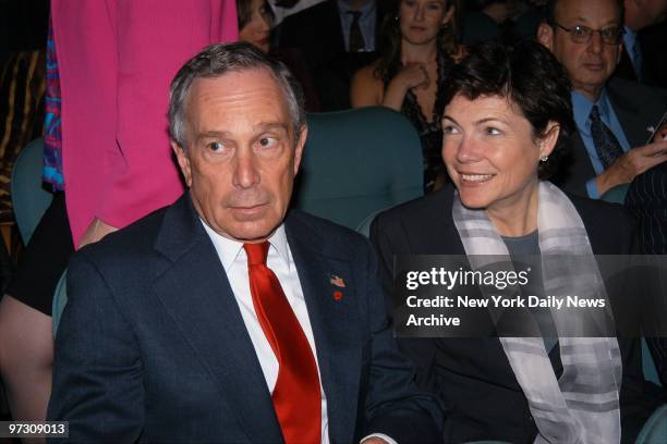 Mayor Michael Bloomberg and girlfriend Diana Taylor attend the opening night performance of the musical revival "Gypsy" at the Shubert Theatre on W....