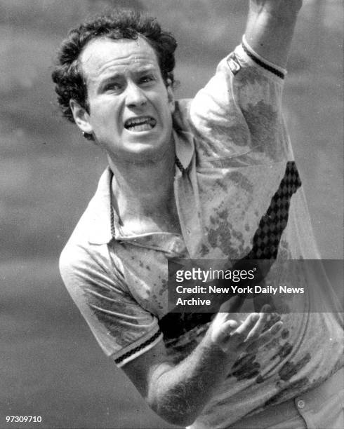 John McEnroe uses serve to oust Tomas Smid and gain quarterfinals in U.S. Open. McEnroe did his part to set stage for showdown with West German Boris...