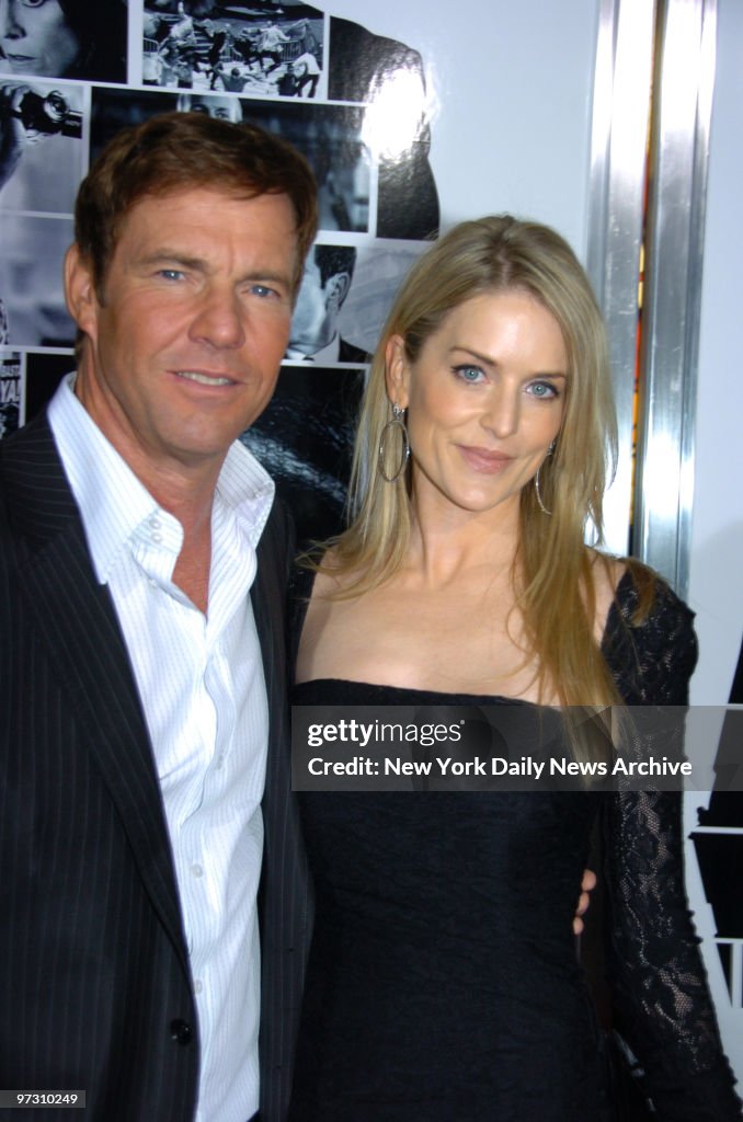 Dennis Quaid and wife Kimberly at the World Premiere of "Van